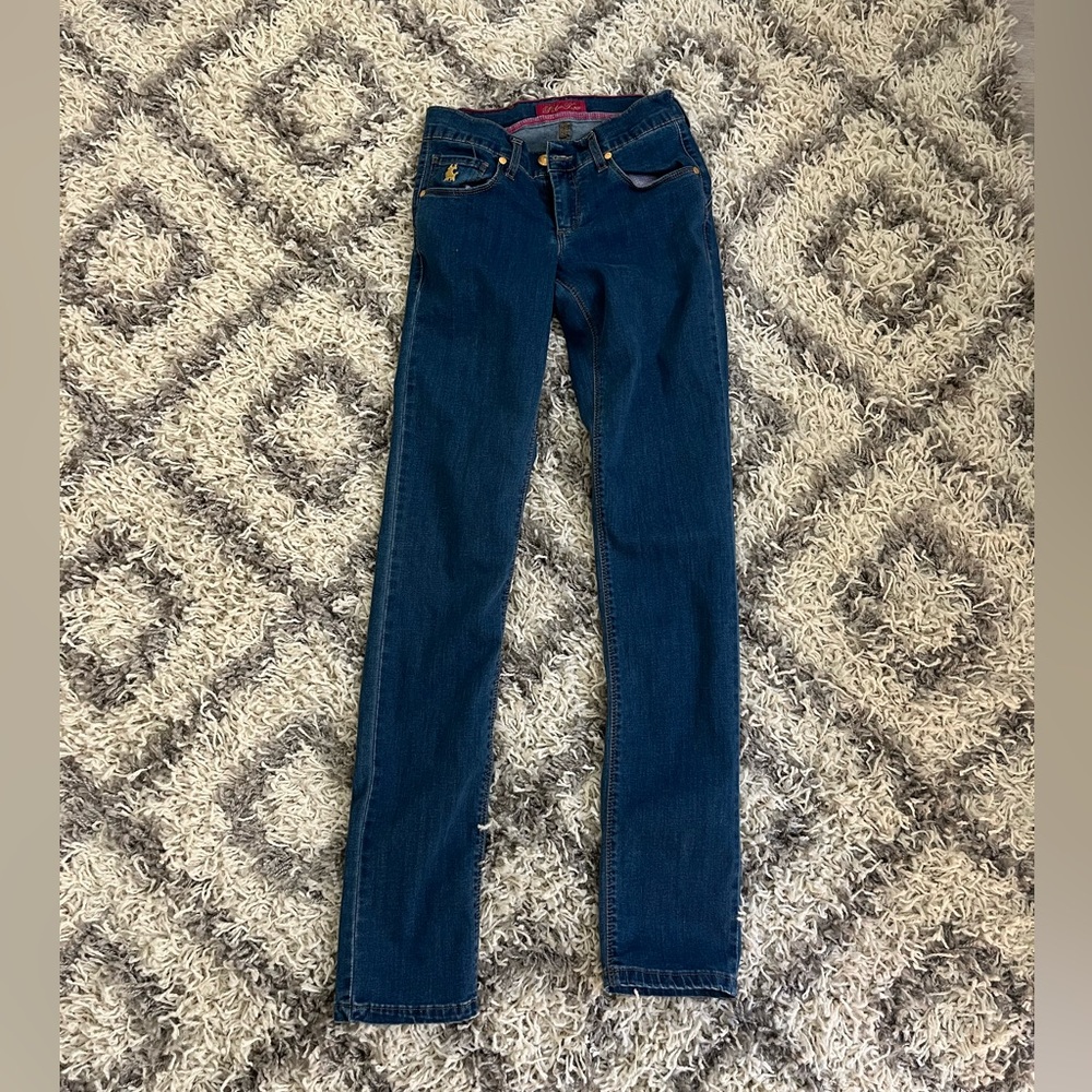 Dark Blue Women's Straight-Leg Jeans